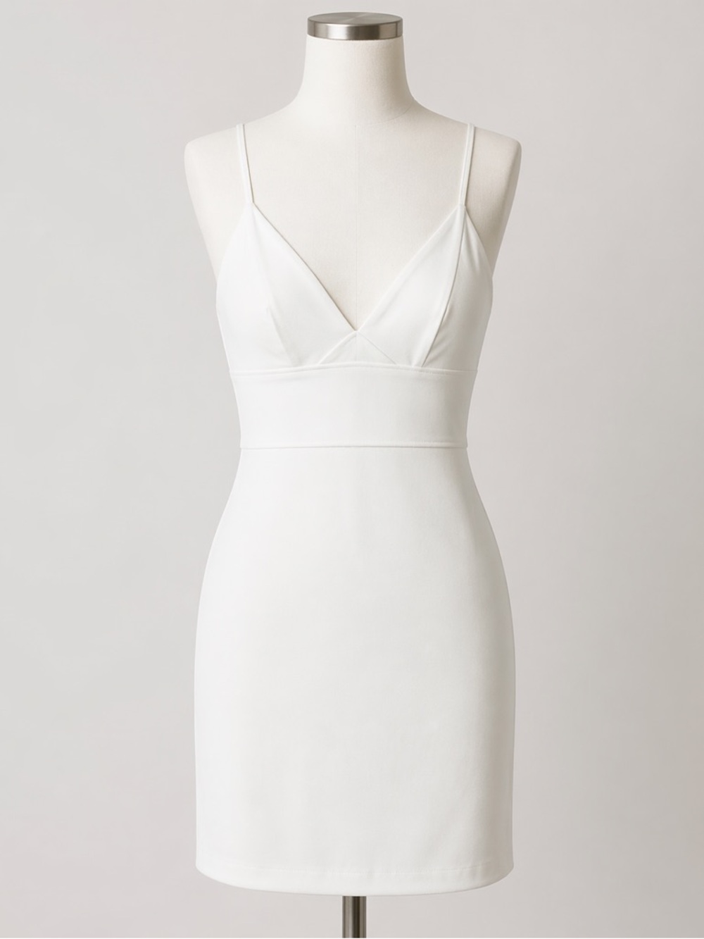 Express White Sweetheart Mini Dress Adjustable Straps Spring Summer Small